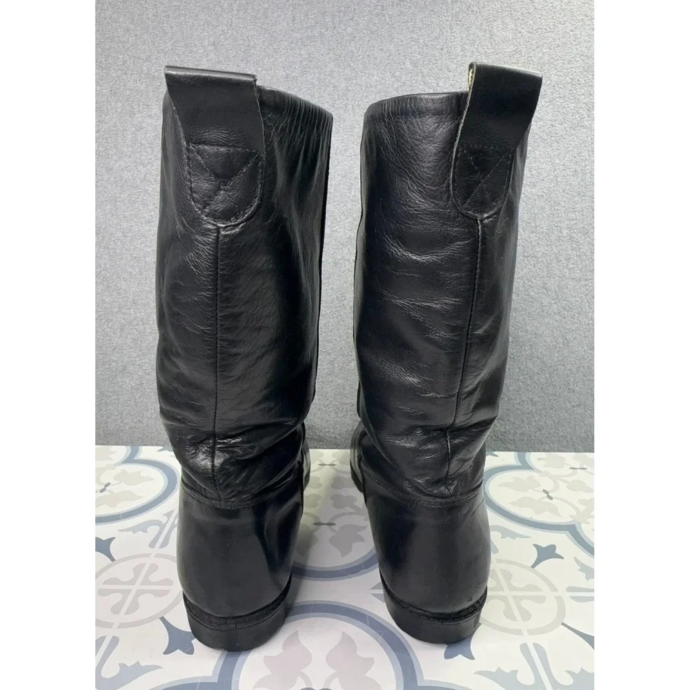 VTG LL Bean Shearling Lined Leather Winter Boots Men's 8.5M Made in Canada RARE